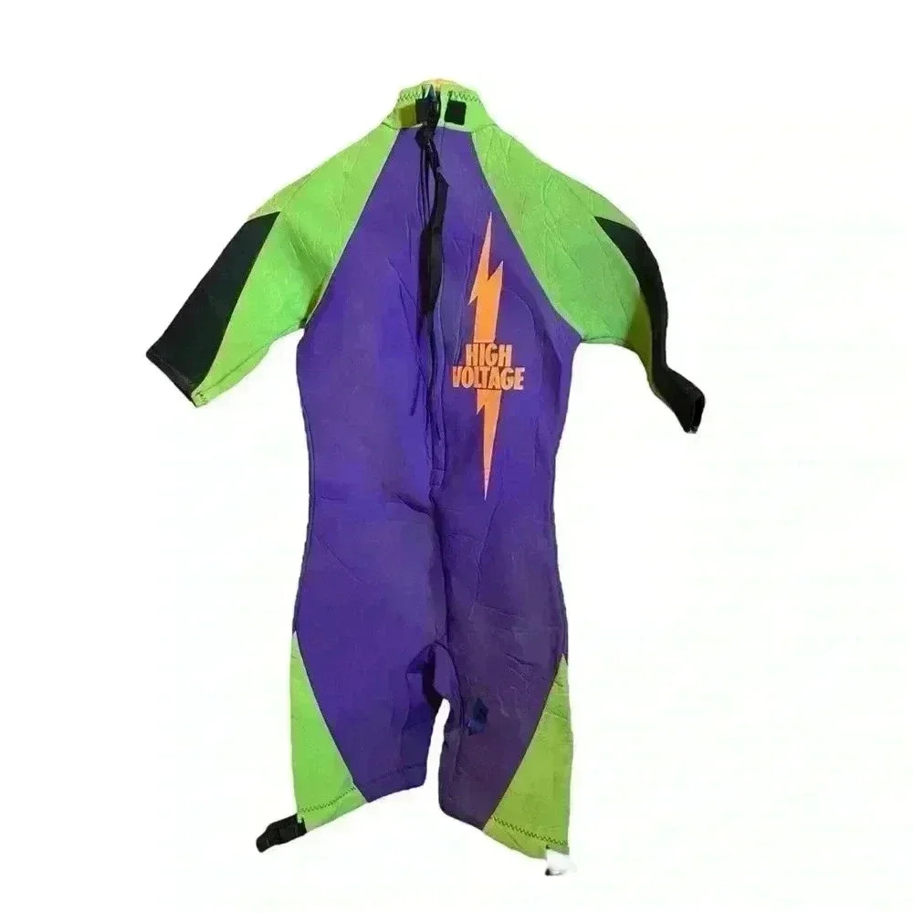 Vintage Proflex High Voltage Neoprene Shorty Swimming Surfing Wetsuit Men's Smal - Picture 7 of 16